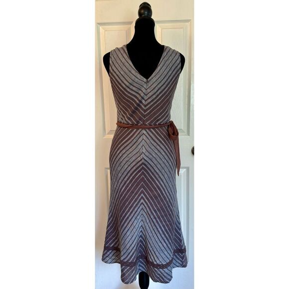 The Sundance Allende Summer Time 100% Linen Midi Dress Women's Petite 4 - Picture 3 of 9